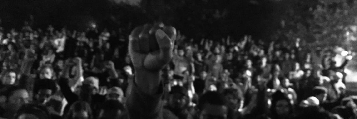 An image of a black man's fist raised.